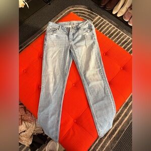 American Eagle Outfitters Light Wash Straight Leg Jeans